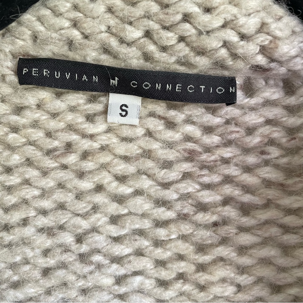 Peruvian Connection Wool Cream Roll-neck Sweater - Picture 10 of 11
